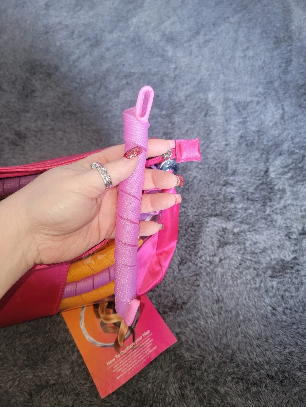 Curlformers With Pink Satin Carry Case with Handle